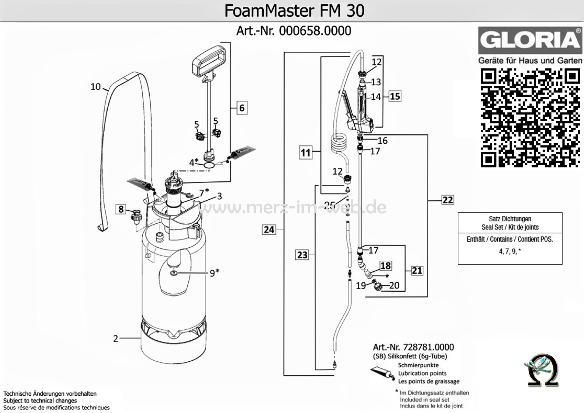 GLORIA Drucksprühgerät FoamMaster FM 30 Bild Nr. 17, GLORIA Überwurfmutter 539358