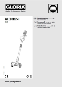 Vorschaubild Bedienungsanleitung Unkrautfugenbürste GLORIA WeedBrush li-on