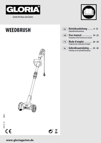 Vorschaubild Bedienungsanleitung Unkrautfugenbürste GLORIA WeedBrush