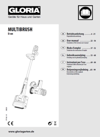 Vorschaubild Bedienungsanleitung Elektrobürste GLORIA MultiBrush li-on
