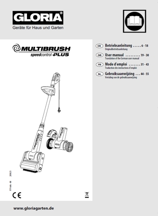 Vorschaubild Bedienungsanleitung Elektrobürste GLORIA MultiBrush speedcontrol PLUS 230 Volt